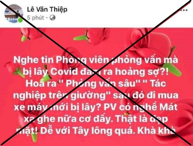 Luat su Le Van Thiep bi Cuc PTTH moi len lam ro ve noi dung dang tren facebook