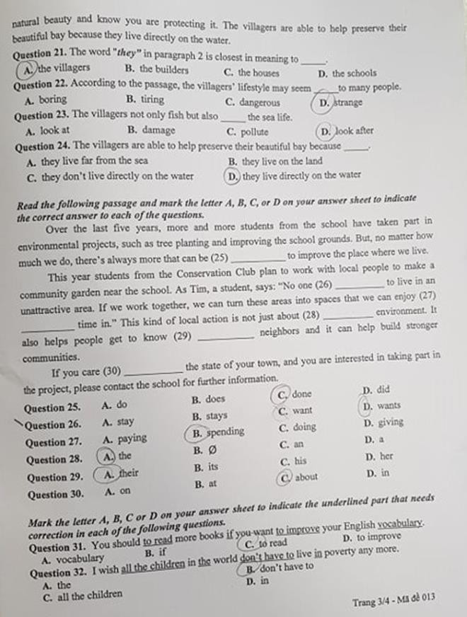 Tuyen sinh vao lop 10: De mon tieng Anh o Ha Noi-Hinh-3