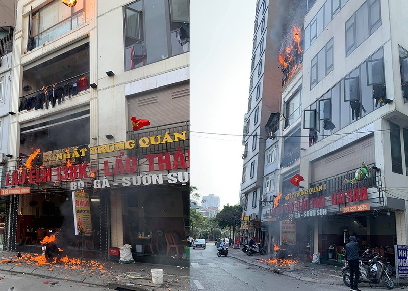 Ha Noi: Quan lau Nhat Trung bi lua thieu rui