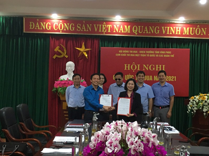Vinh Phuc: Giao uoc thi dua Khoi Mat tran to quoc va cac doan the nam 2021-Hinh-2