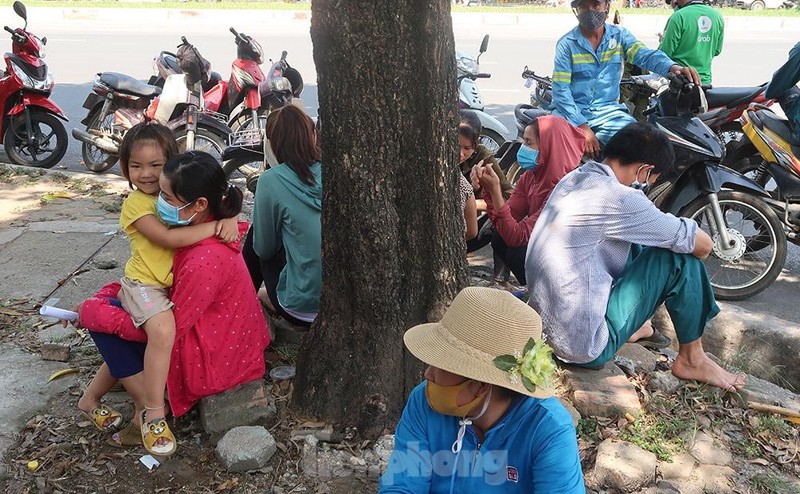 Ha Noi: Hang tram cong nhan ve sinh roi nuoc mat khi nhan tien luong bi no-Hinh-4