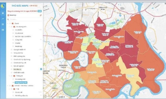 Ung dung GIS phong chong dich COVID-19 duoc trien khai tai TPHCM