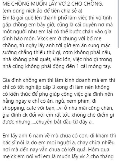 6 nam khong co con, vo chet lang khi chong duoc uom loi cuoi vo 2