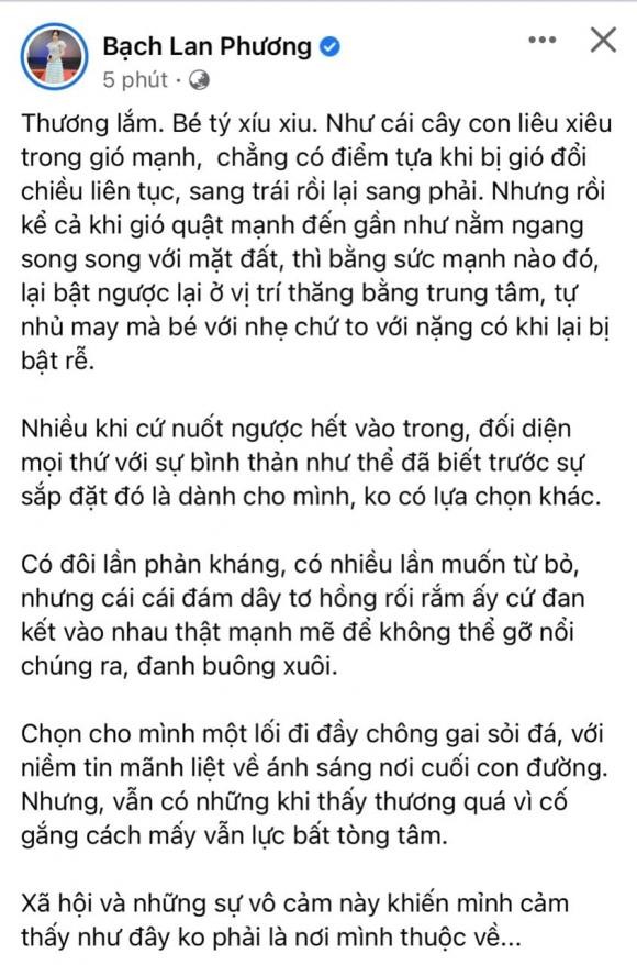 Bach Lan Phuong vi ban than nhu cay lieu xieu trong gio