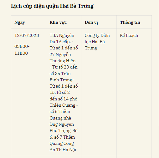 Lich cup dien Ha Noi ngay 12/7/2023: Nhieu khu vuc noi thanh mat dien-Hinh-3