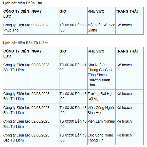 Lich cat dien Ha Noi ngay 9/8: Nhieu quan, huyen co ke hoach cat-Hinh-13