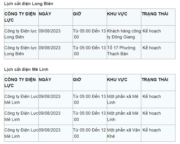 Lich cat dien Ha Noi ngay 9/8: Nhieu quan, huyen co ke hoach cat-Hinh-9