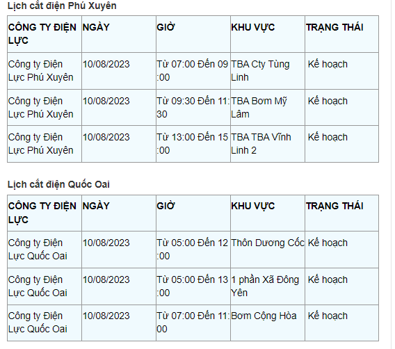 Lich cat dien Ha Noi ngay 10/8: Nhieu khu vuc mat dien gio cao diem-Hinh-13