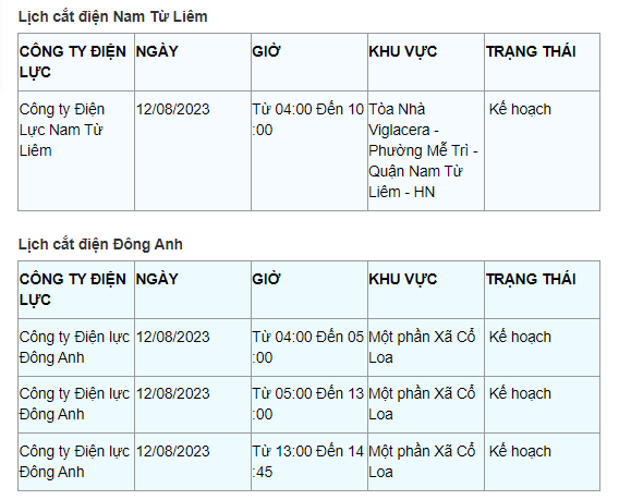 Lich cat dien Ha Noi ngay 12/8: Nhieu quan, huyen mat toi 10 tieng-Hinh-4