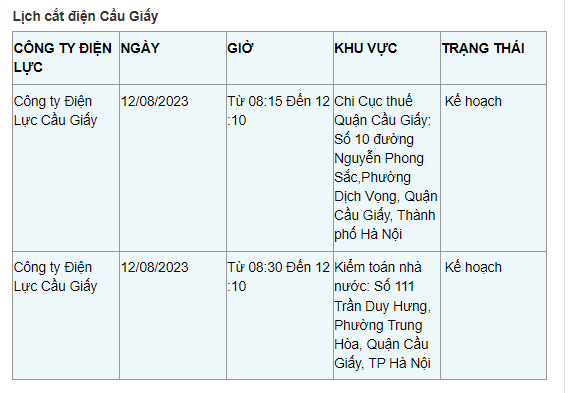 Lich cat dien Ha Noi ngay 12/8: Nhieu quan, huyen mat toi 10 tieng-Hinh-6