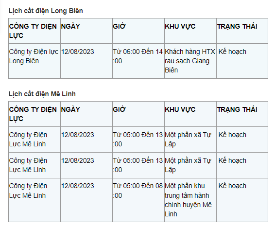 Lich cat dien Ha Noi ngay 12/8: Nhieu quan, huyen mat toi 10 tieng-Hinh-8