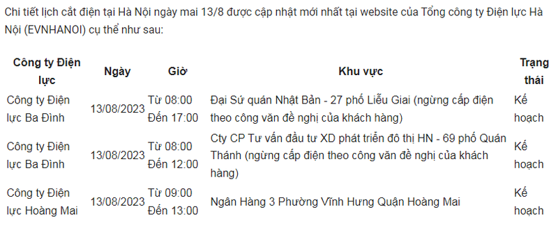 Lich cat dien Ha Noi ngay 13/8: Giam khu vuc mat dien-Hinh-2