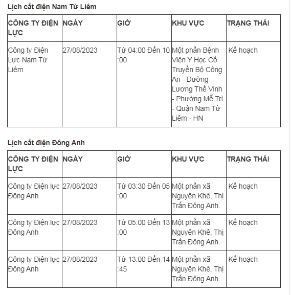 Lich cat dien Ha Noi ngay 27/8: Nhieu quan, huyen nam trong ke hoach cat-Hinh-5