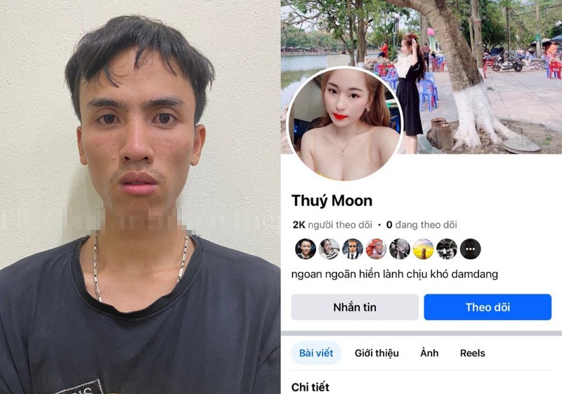 Bac Giang: Tin loi gai dep tren facebook, nguoi dan ong bi tong tien