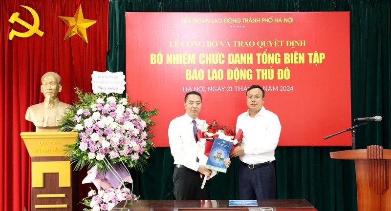 Nha bao Nguyen Van Binh lam Tong Bien tap Bao Lao dong Thu do