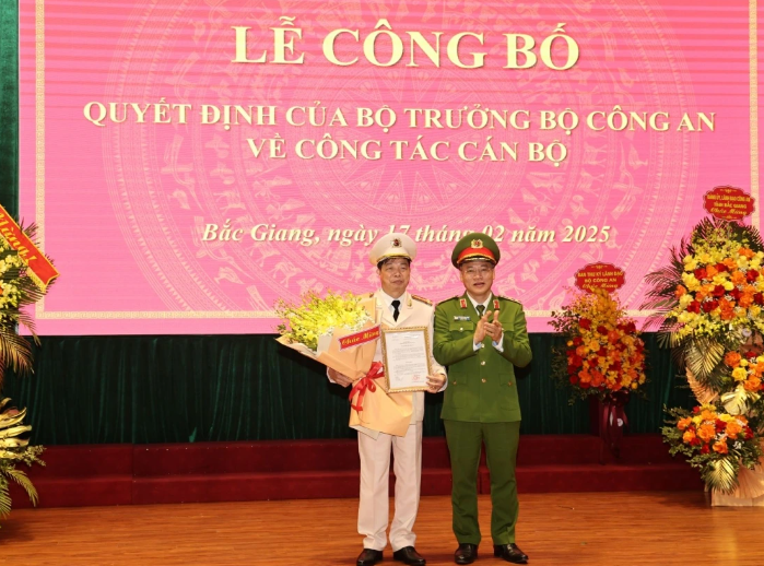 Đại tá Nguyễn Quang Vinh làm Giám đốc Công an tỉnh Bắc Giang Dai ta Nguyen Quang Vinh lam Giam doc Cong an tinh Bac Giang
