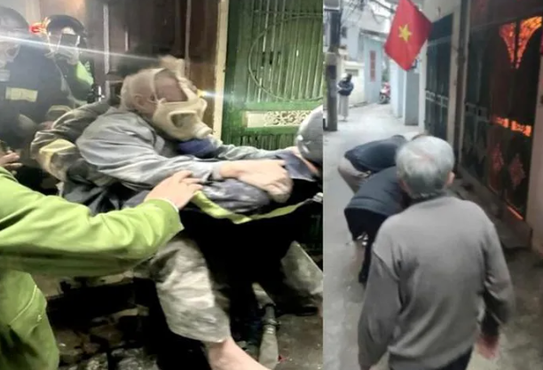 Cháy nhà 5 tầng tại Hà Nội, giải cứu cụ ông 78 tuổi Chay nha 5 tang tai Ha Noi, giai cuu cu ong 78 tuoi