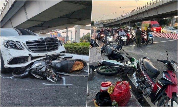 Van de phap ly vu nu tai xe Mercedes tong 10 xe may