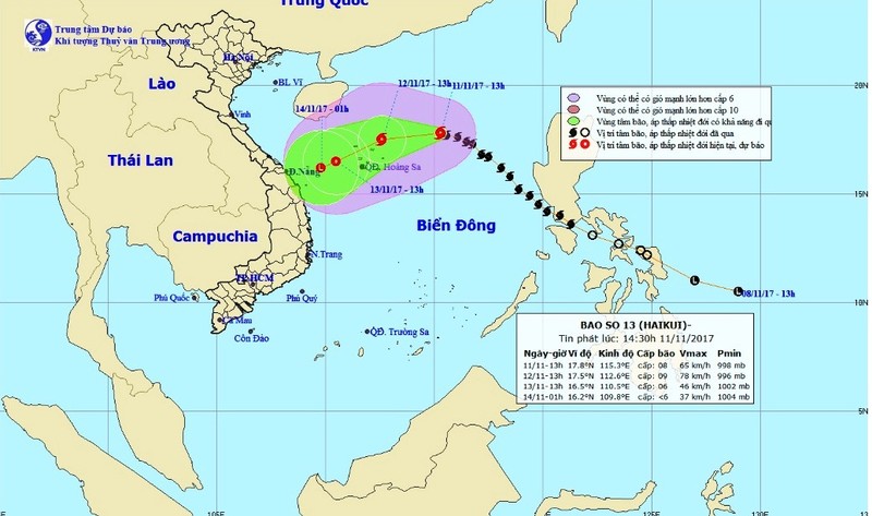 Bao so 13 dien bien phuc tap, khong duoc phep chu quan