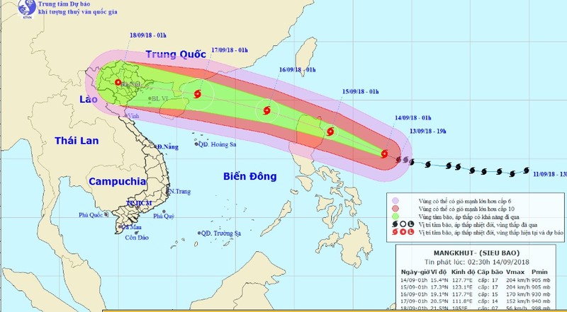 Sieu bao Mangkhut anh huong truc tiep den Vinh Bac Bo