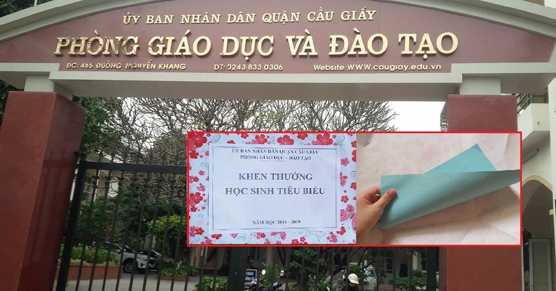 Trao thuong hoc sinh tieu bieu la to A4: Can benh hinh thuc tram kha!