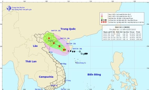 Ung pho bao so 2: Quang Ninh, Thai Binh, Nam Dinh dong loat cam bien