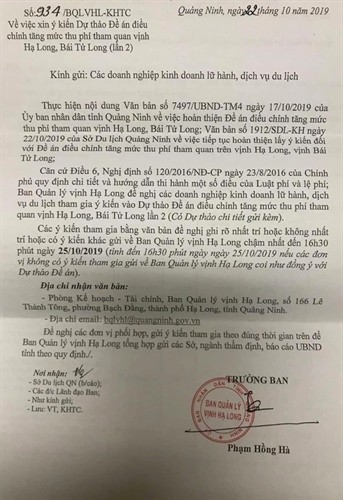 Quang Ninh du kien tang “soc” phi tham quan vinh Ha Long: Doanh nghiep… “nga ngua”-Hinh-2