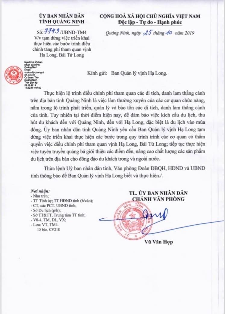 Tang gia ve tham quan vinh Ha Long: Doanh nghiep phan ung, Quang Ninh chi dao dung-Hinh-2