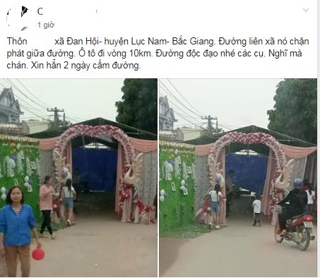 Bac Giang: Dung rap cuoi giua duong lien xa, lai xe 