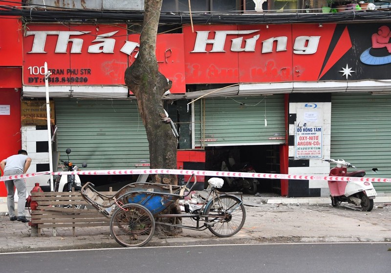 Hai Phong: Binh Oxy phat no, hai nguoi bi thuong