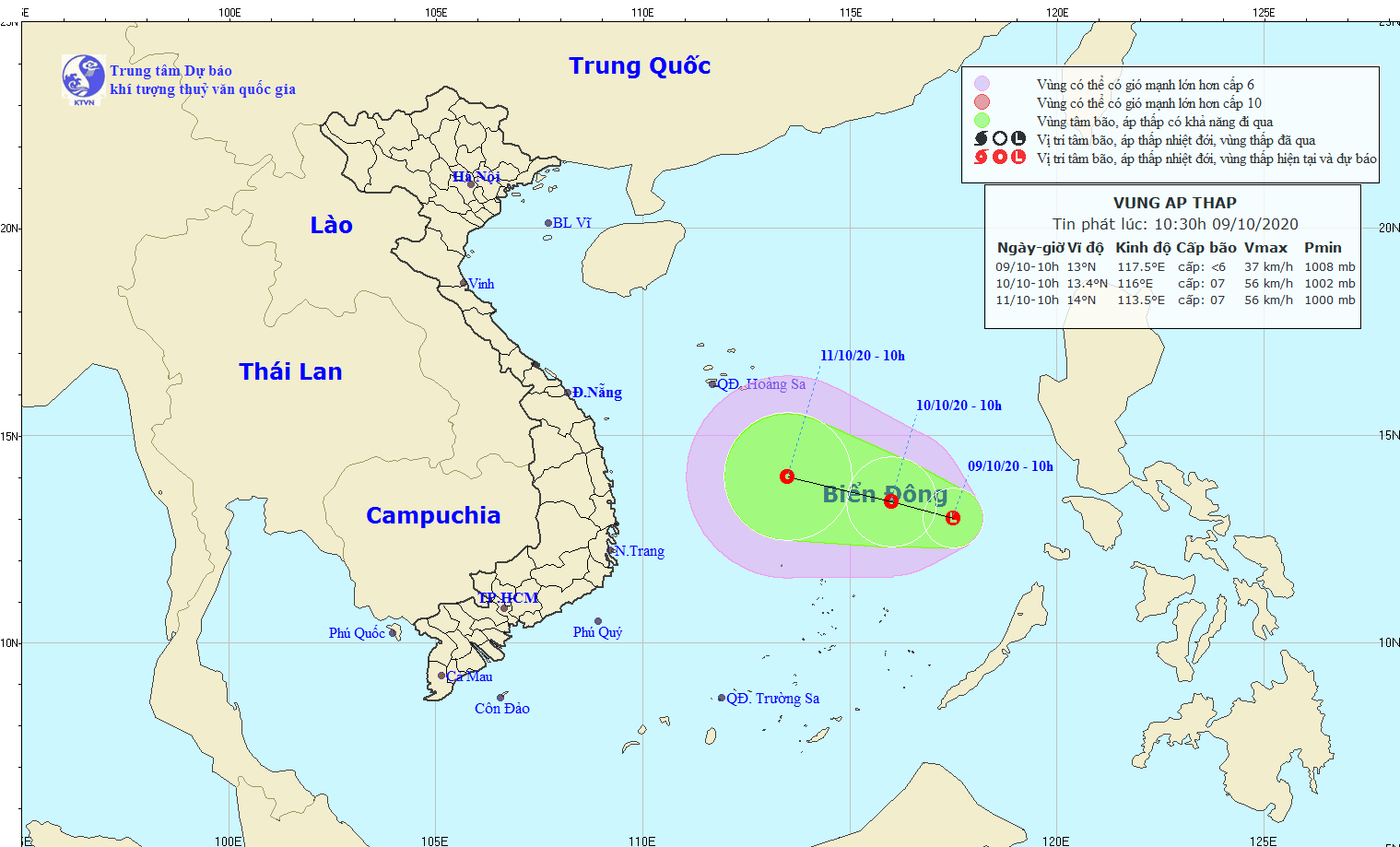 Mua lu lon mien Trung: Ap thap lai xuat hien, nguy co lu chong lu