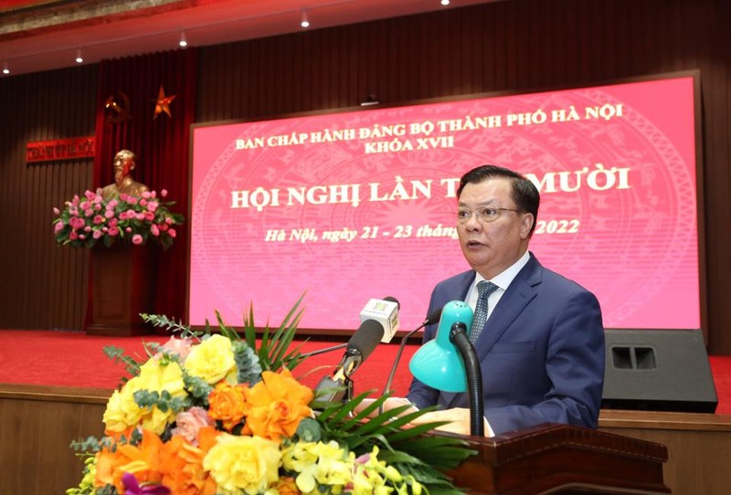 Khai mac Hoi nghi lan thu 10 Ban chap hanh Dang bo TP Ha Noi