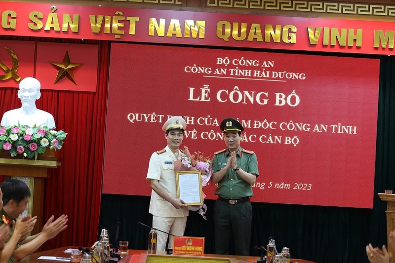 Hai Duong: Giam doc Cong an tinh dieu dong, bo nhiem nhieu can bo