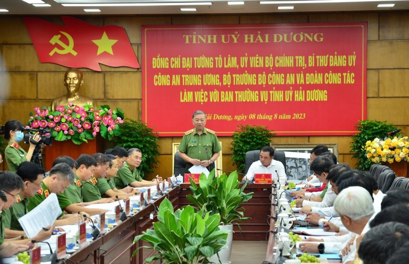 Dai tuong To Lam: Hai Duong huong toi mot xa hoi khong toi pham hinh su, ma tuy