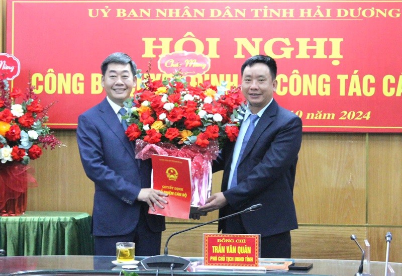 Truong Cong an TP Chi Linh Nguyen Hoang Long giu chuc vu moi