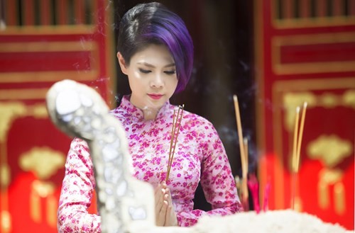 Thanh Thao la mat khi de toc tim mac ao dai-Hinh-3