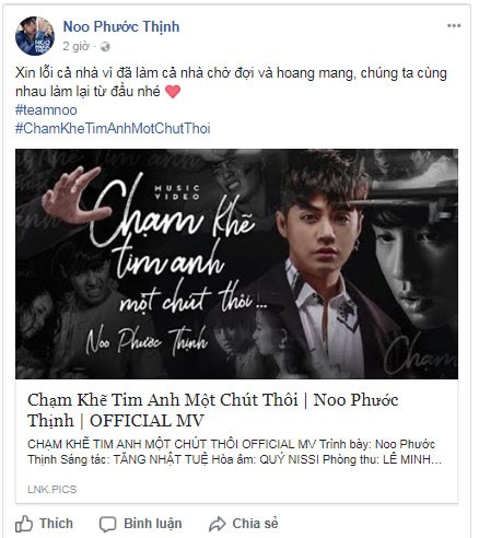 Sau su co ban quyen, MV cua Noo Phuoc Thinh hoi sinh tren Youtube-Hinh-2