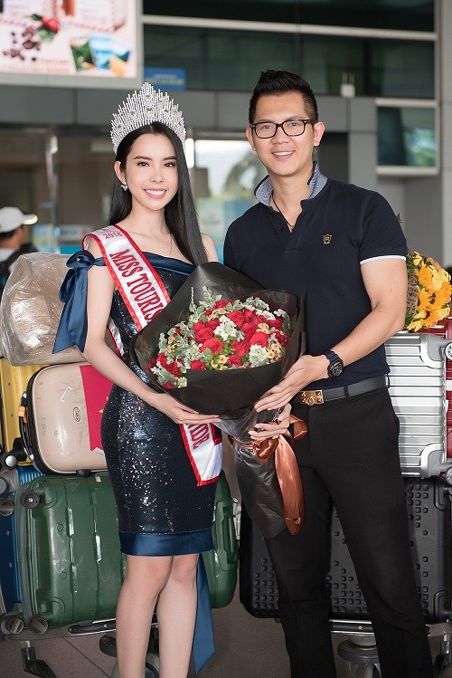 Huynh Vy rang ro tro ve sau dang quang Miss Tourism Queen Worldwide-Hinh-3