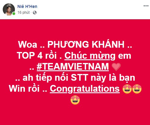 Sao Viet ron rang chuc mung Phuong Khanh dang quang Miss Earth-Hinh-3