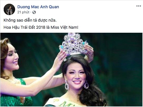 Sao Viet ron rang chuc mung Phuong Khanh dang quang Miss Earth-Hinh-9