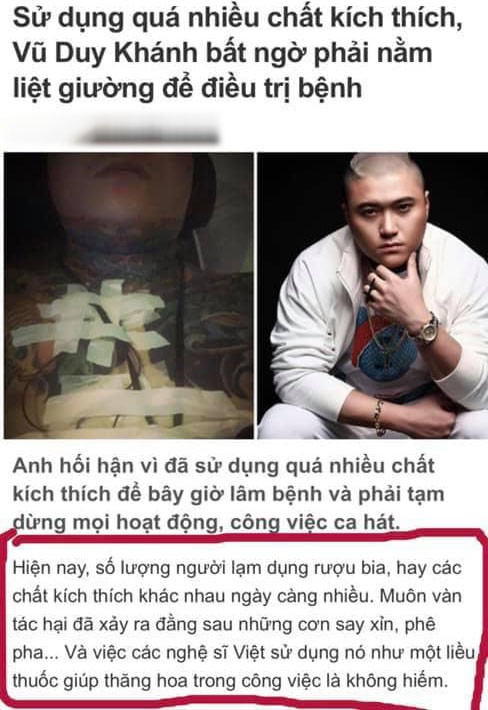 Vu Duy Khanh buc xuc tin don dot quy vi su dung chat kich thich