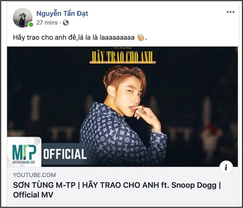Sao Viet ao ao chia se MV “Hay trao cho anh“ cua Son Tung M-TP-Hinh-5