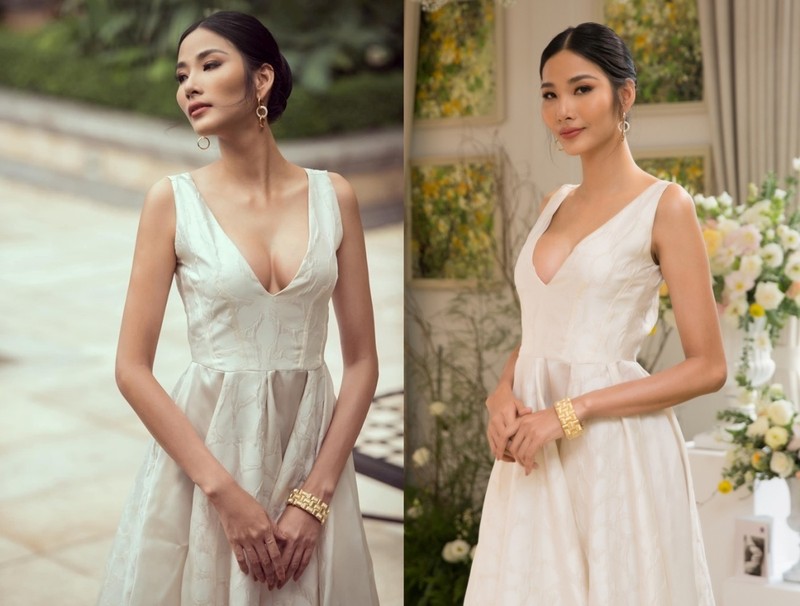 Hoang Thuy nghi nang nguc thi Miss Universe 2019: Dep hon tai sao khong?