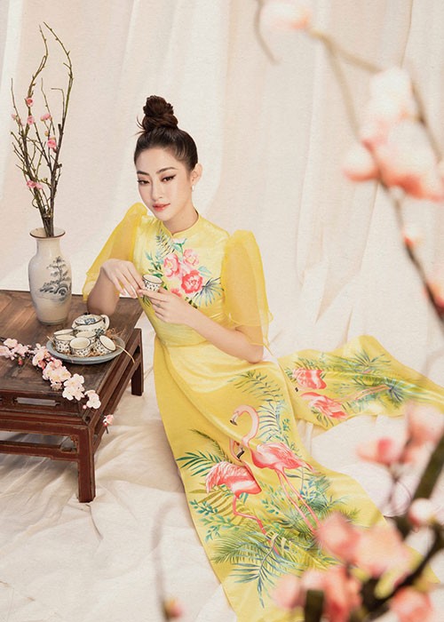 Hoa hau Luong Thuy Linh dien ao dai “ninh dang”, xuan sac rang ngoi-Hinh-10