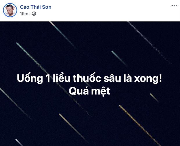 Cao Thai Son gay soc khi dang status am chi tu tu