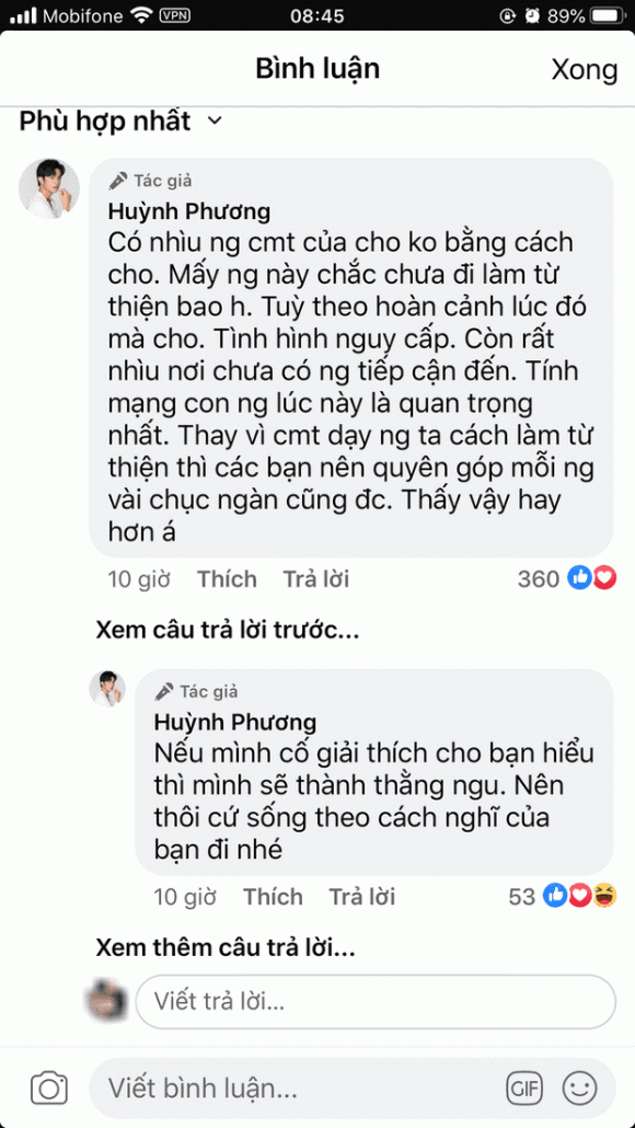 Doan cuu tro bi trach vi nem qua cho dan, Huynh Phuong noi gi?-Hinh-3