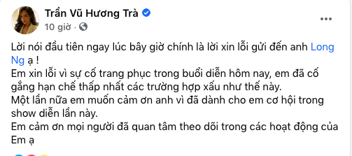 Huong Tra xin loi ve su co lo nguc tai Tuan le thoi trang-Hinh-4