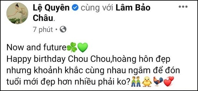 Le Quyen mung sinh nhat tinh tre, nghe la biet yeu me met