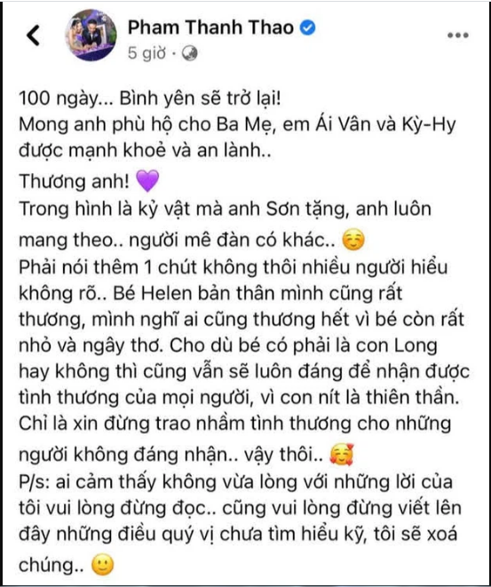 Helen bi nghi khong phai con Van Quang Long, Linh Lan noi gi?