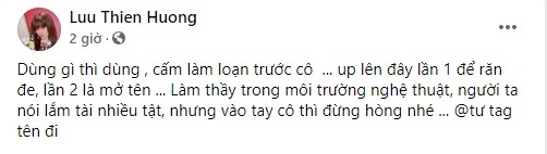 Luu Thien Huong ran de hoc tro dung 